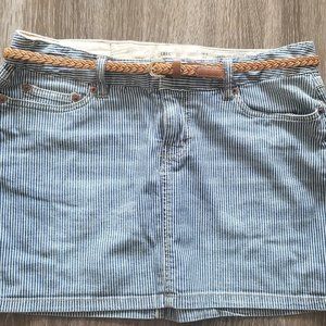 H&M Striped Mini Skirt